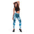 New Zealand Aotearoa Darts Masters Leggings Maori Art Tattoo with Tribal Dart Symbol Blue - Polynesian Pride