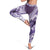 New Zealand Aotearoa Darts Masters Leggings Maori Art Tattoo with Tribal Dart Symbol Purple - Polynesian Pride