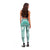New Zealand Aotearoa Darts Masters Leggings Maori Art Tattoo with Tribal Dart Symbol Teal Color - Polynesian Pride