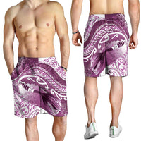 New Zealand Aotearoa Darts Masters Shorts for Men Maori Art Tattoo with Tribal Dart Symbol Pink - Polynesian Pride