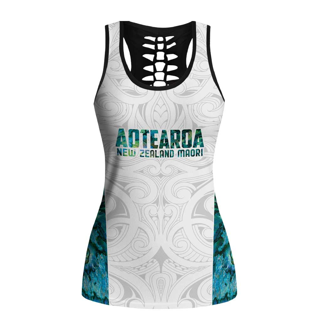 New Zealand Aotearoa Hollow Tank Top Green Maori Papua Shell Indigenous - Polynesian Pride