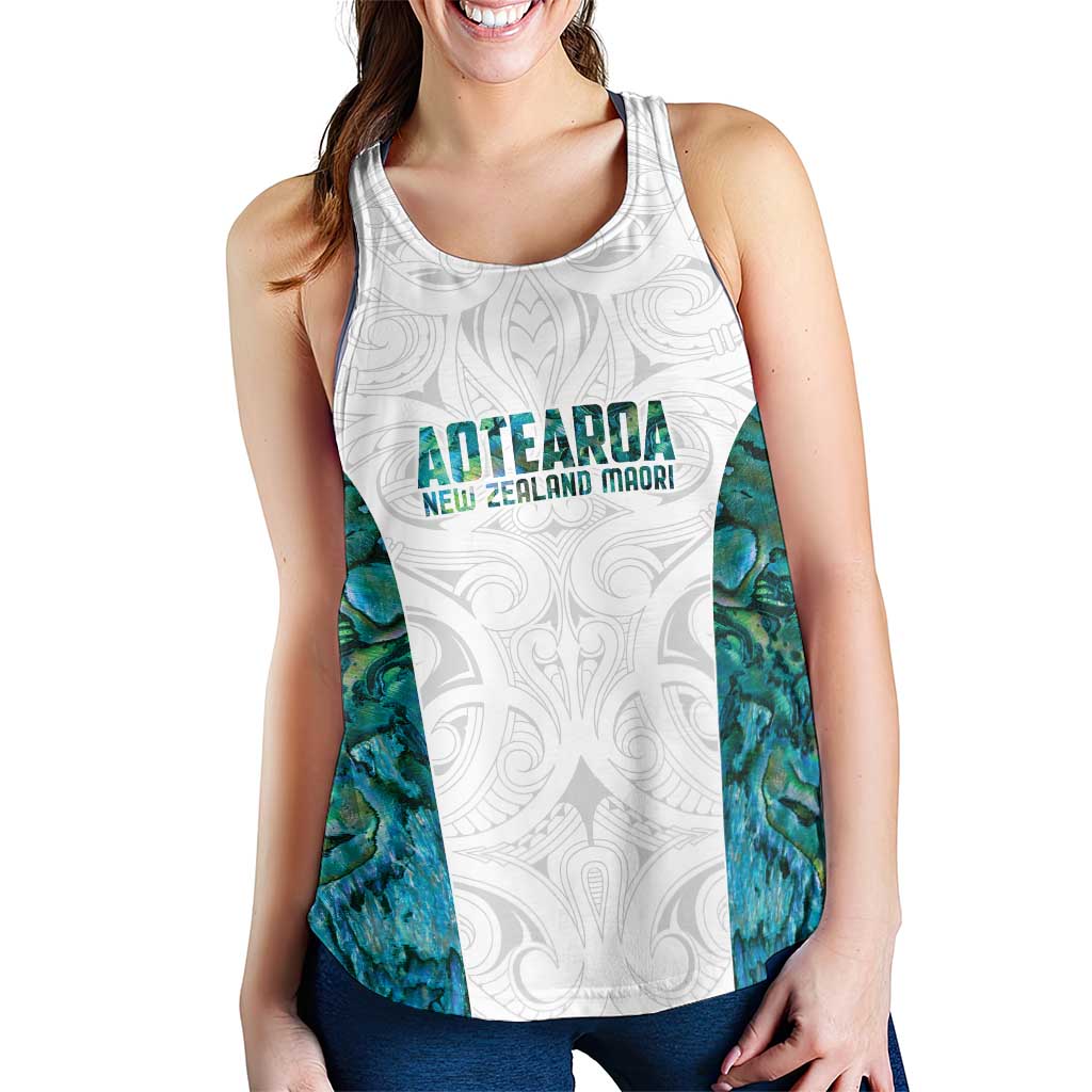 New Zealand Aotearoa Women Racerback Tank Green Maori Papua Shell Indigenous - Polynesian Pride