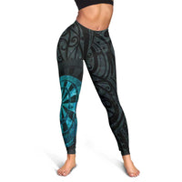 New Zealand Darts Leggings Happiness Is A Tight Threesome Maori Paua Shell LT14