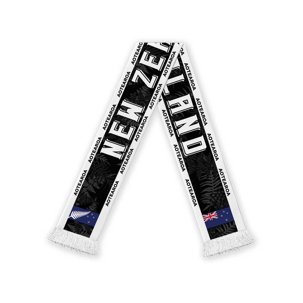 New Zealand Football Soccer Scarf Aotearoa Silver Fern