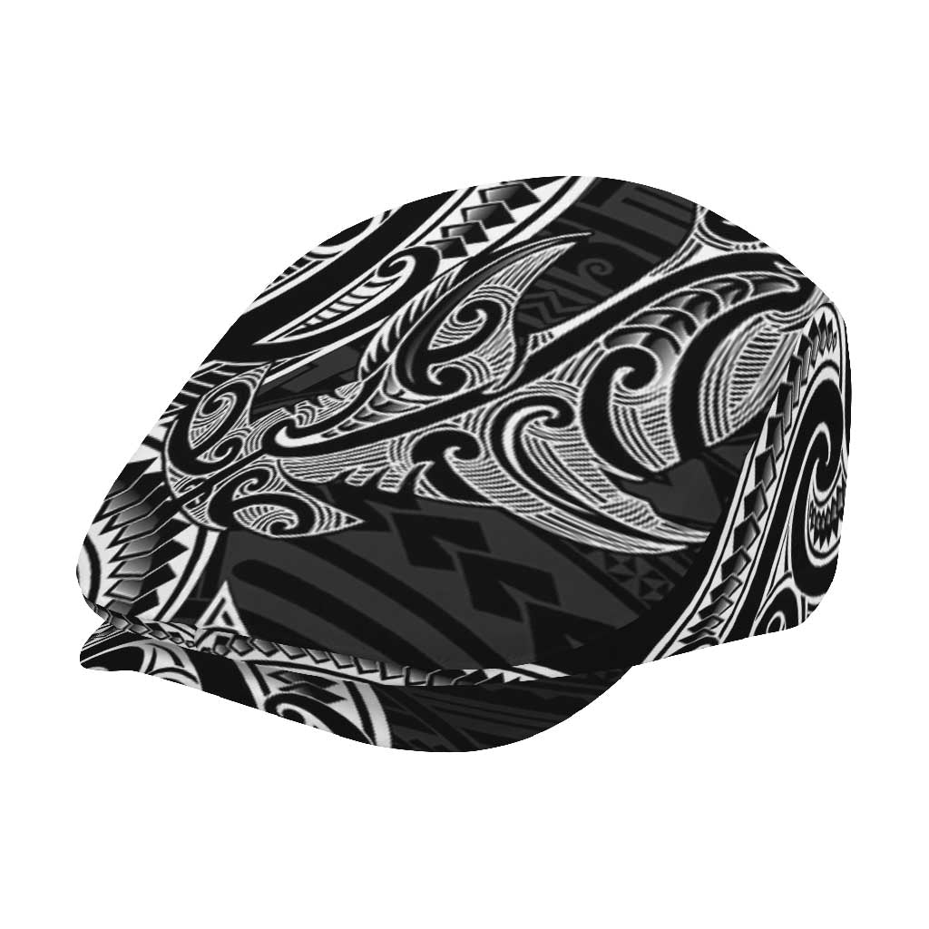 New Zealand Hammerhead Shark Jeff Hat Maori Haehae Mangopare Black - Polynesian Pride