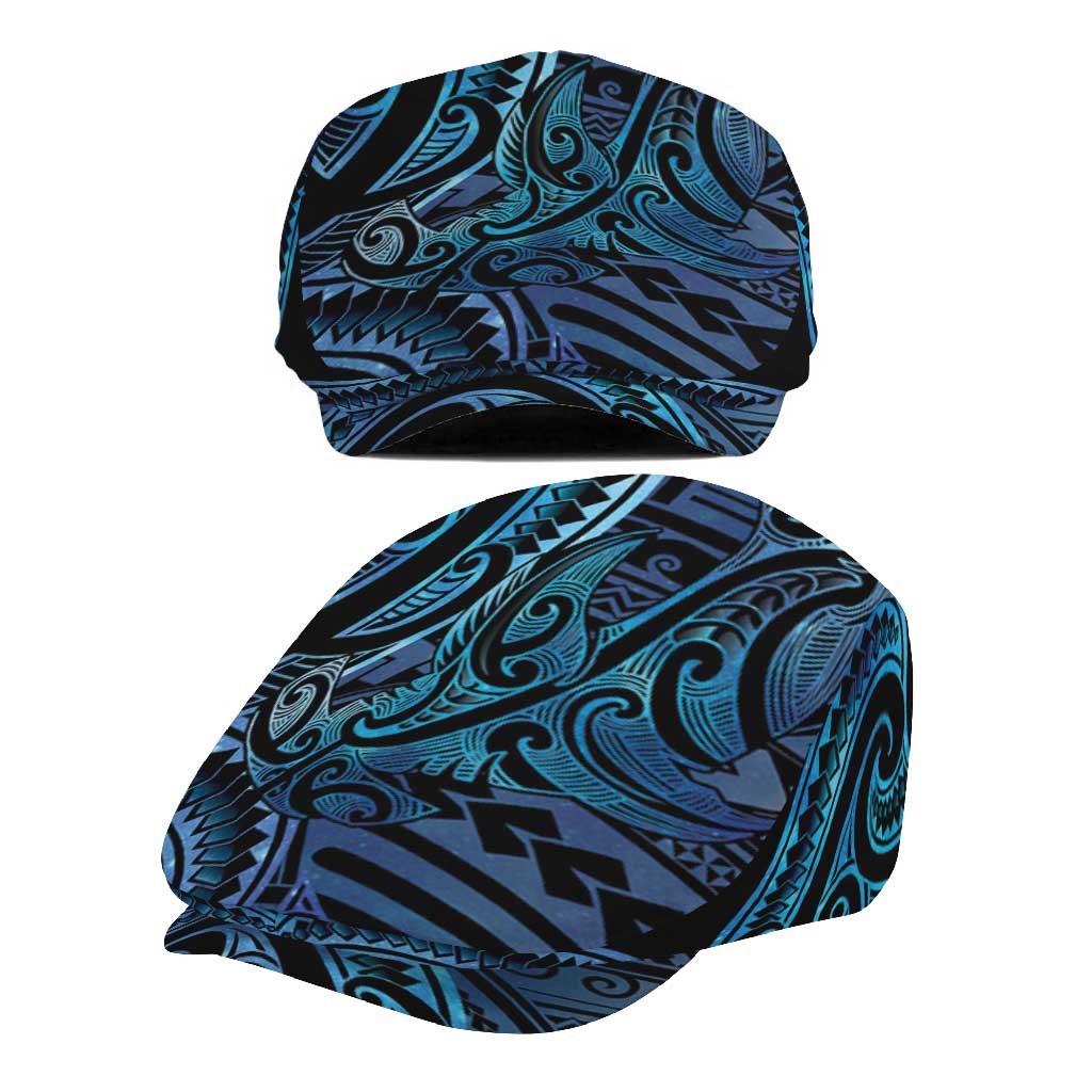 New Zealand Hammerhead Shark Jeff Hat Maori Haehae Mangopare Galaxy - Polynesian Pride