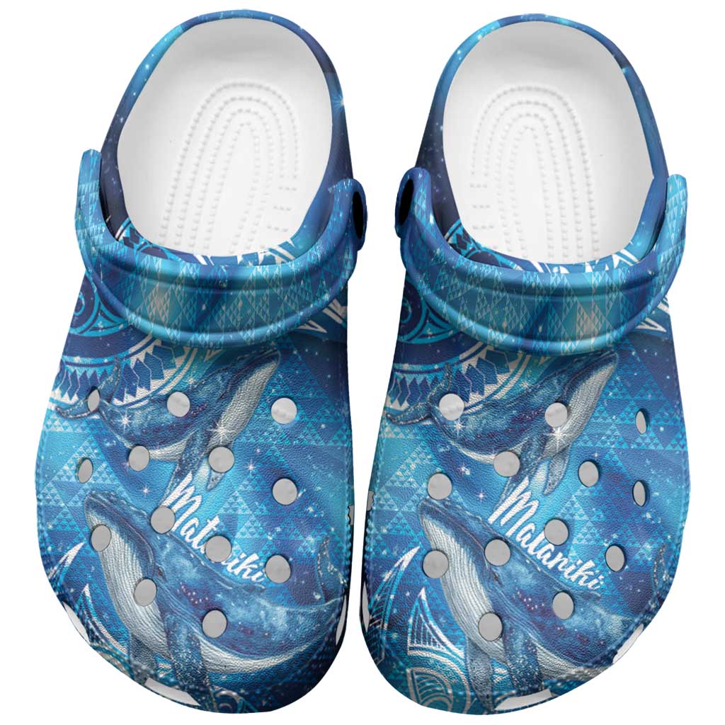 New Zealand Humpback Whale Matariki Clogs Shoes Maori New Year Taniko Niho Taniwha