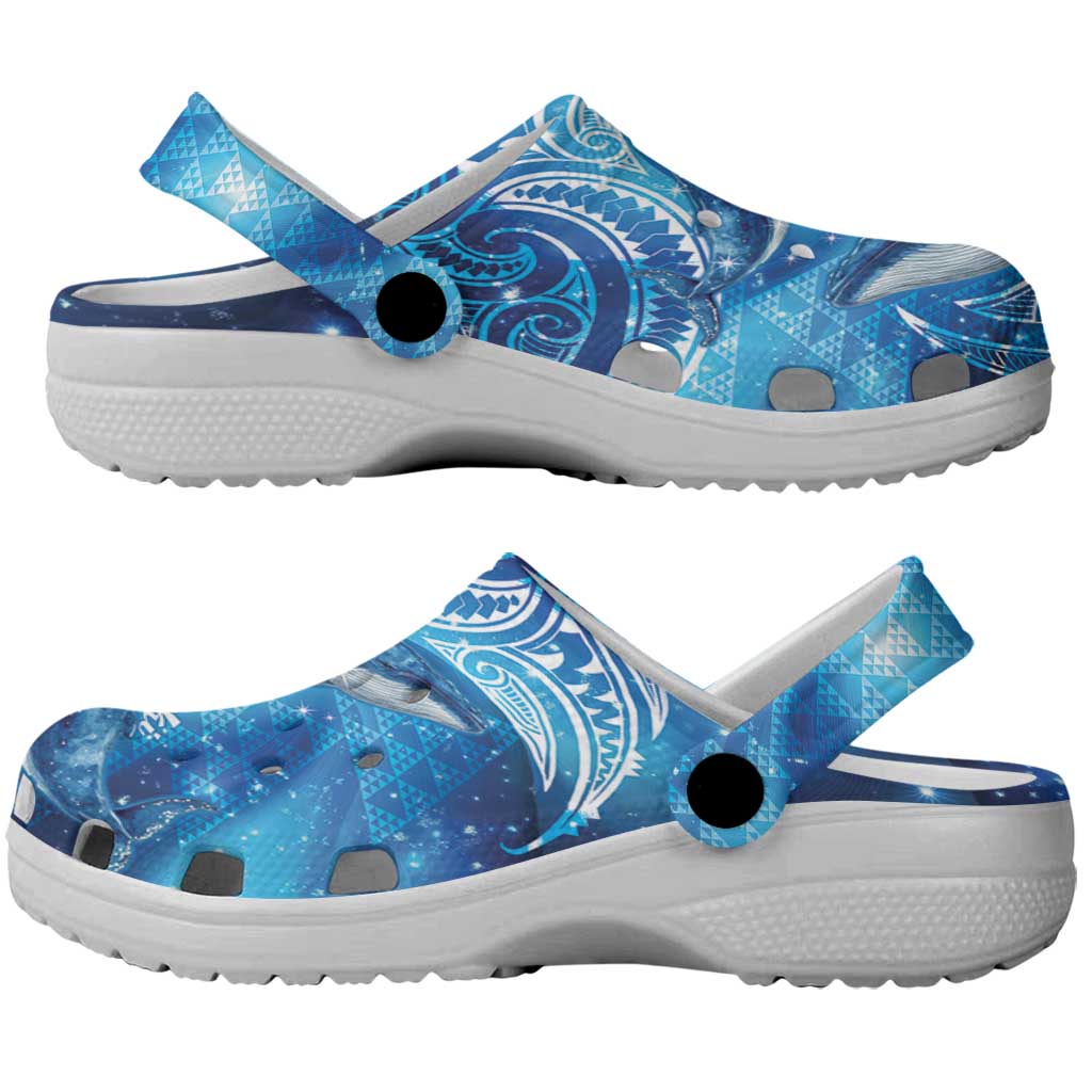 New Zealand Humpback Whale Matariki Clogs Shoes Maori New Year Taniko Niho Taniwha LT14 - Polynesian Pride