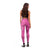 New Zealand Leggings Fire Basketball Maori Tribal Pink - Polynesian Pride