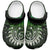 New Zealand Maori Koru Fern Clogs Shoes Spiral Polynesian Style Green - Polynesian Pride