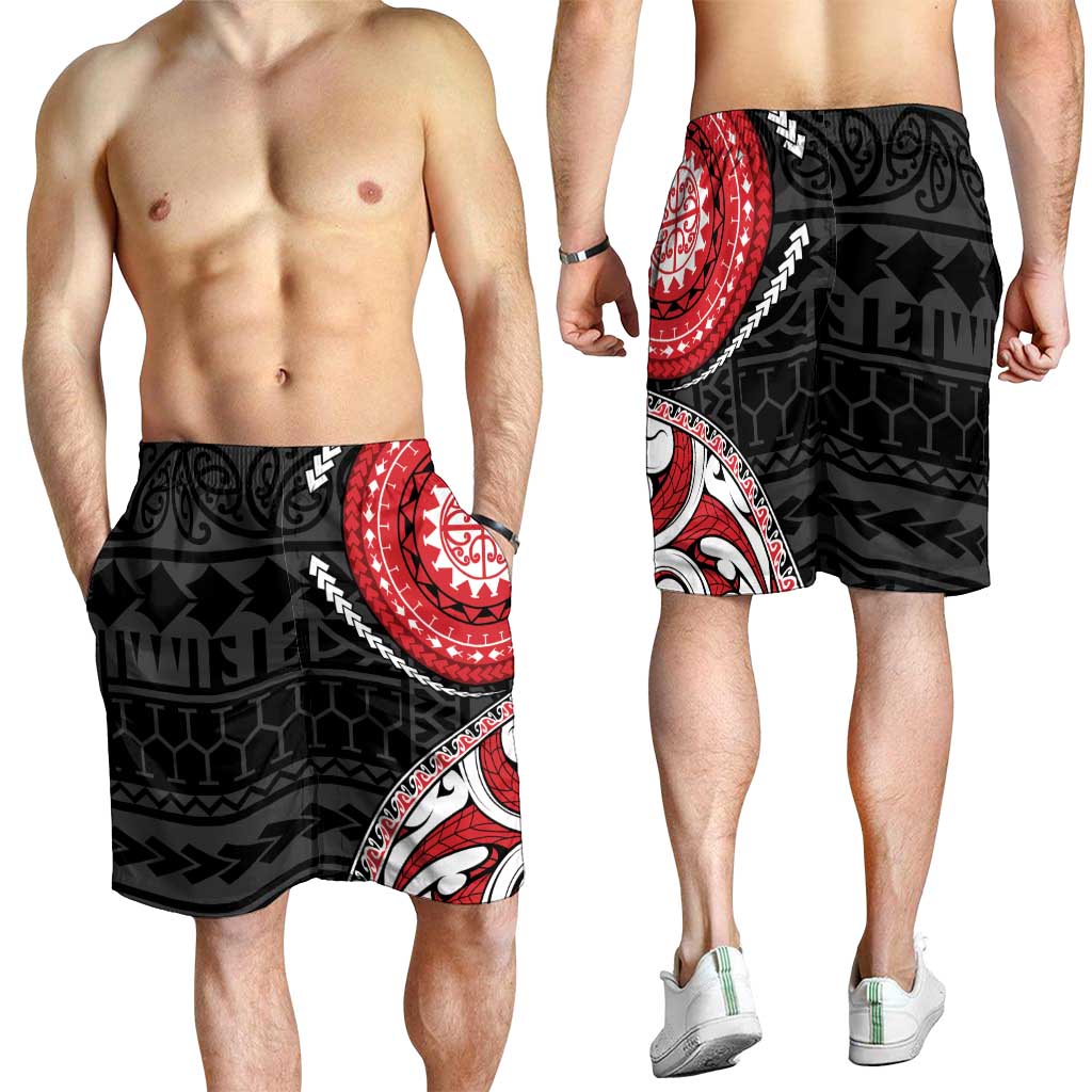 New Zealand Red Maori Koru Simple Style Shorts for Men