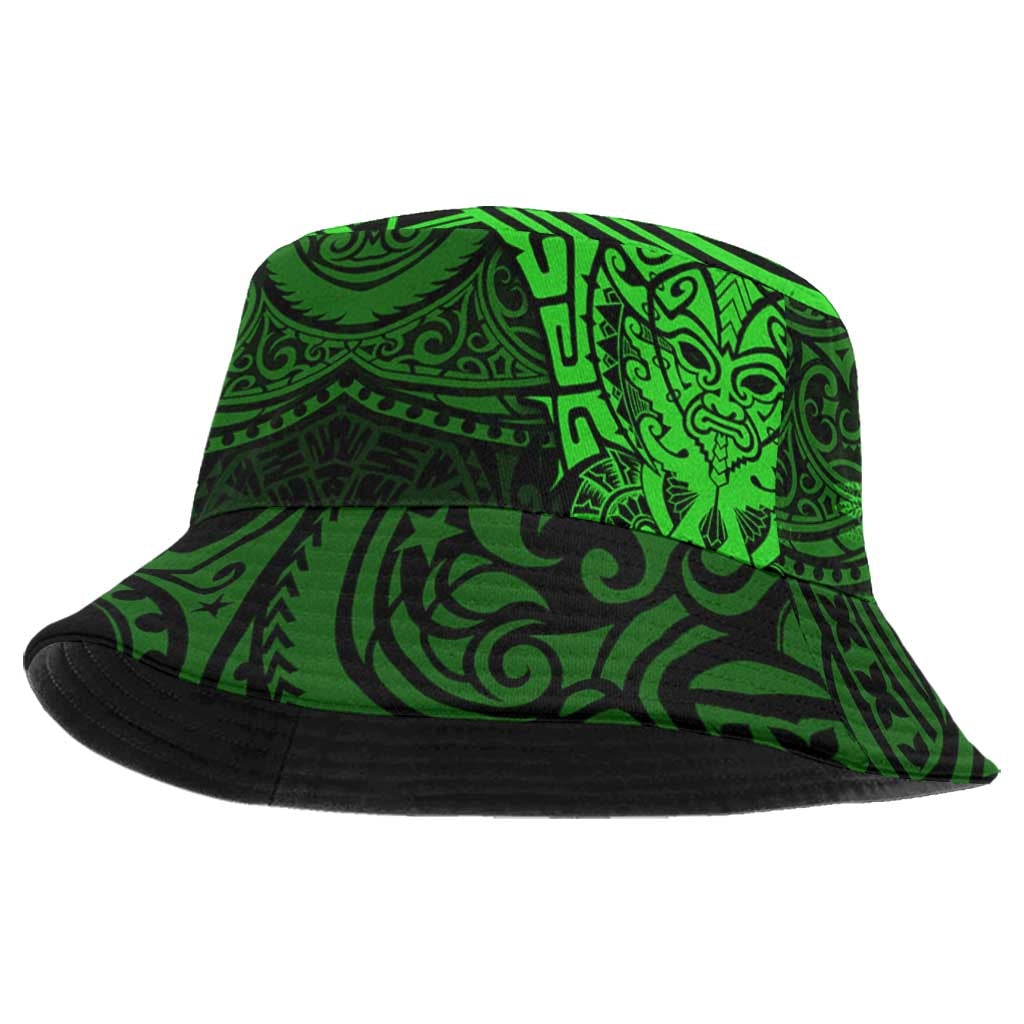 New Zealand Rugby All Green Bucket Hat Silver Fern All Black Mix Ta Moko LT9