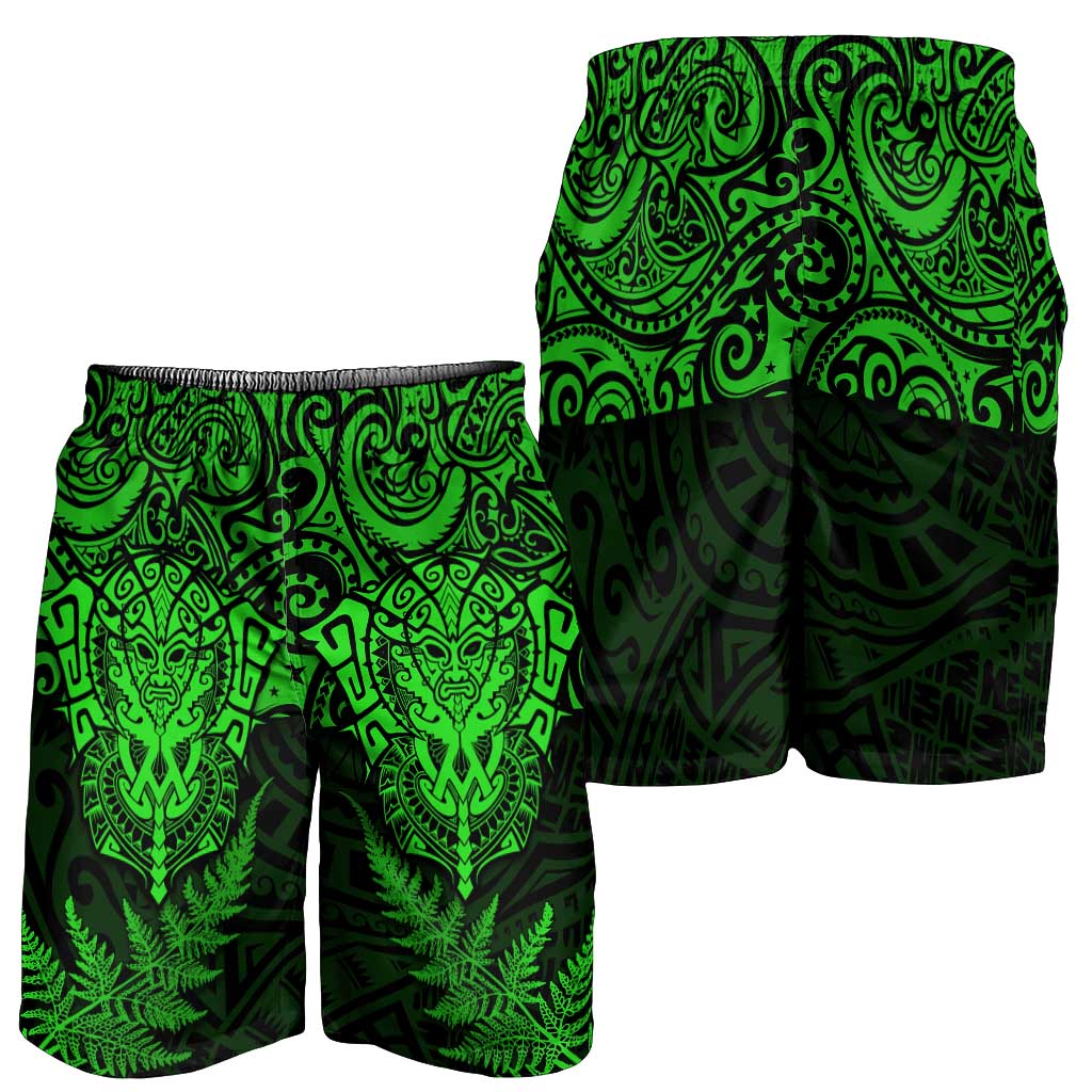 New Zealand Rugby All Green Shorts for Men Silver Fern All Black Mix Ta Moko LT09