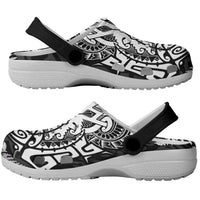 New Zealand Rugby All White Clogs Shoes Silver Fern All Black Mix Ta Moko
