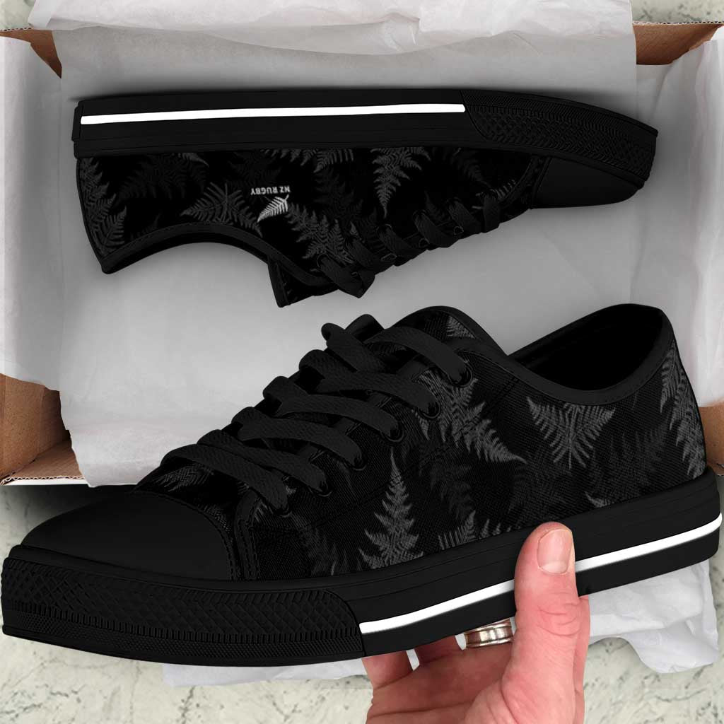 New Zealand Silver Fern Rugby Low Top Shoes Go Aotearoa World Cup - Polynesian Pride
