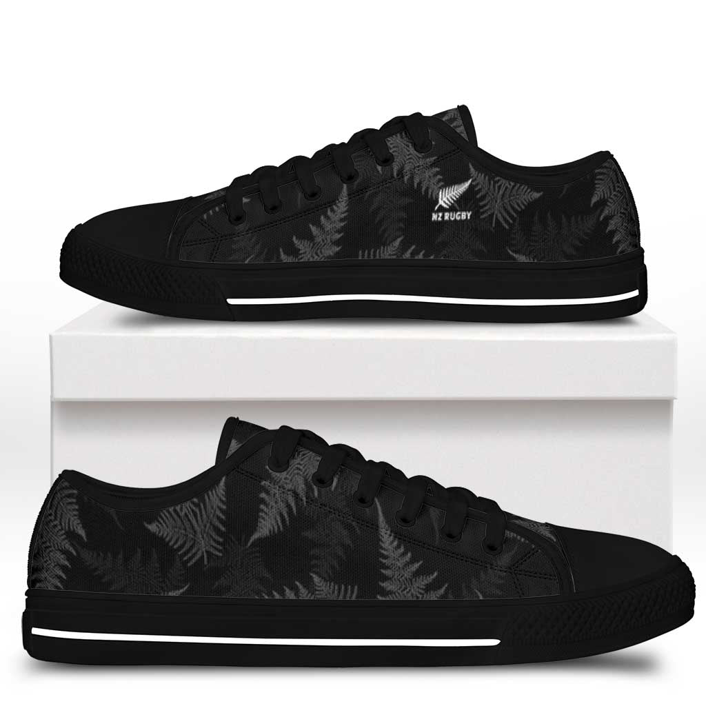 New Zealand Silver Fern Rugby Low Top Shoes Go Aotearoa World Cup - Polynesian Pride
