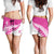 New Zealand Silver Fern Rugby Shorts for Women Go All Black Maori Pink Version - Polynesian Pride