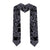 New Zealand Taiaha Maori Graduation Stole Minimalist Silver Fern All Black - Polynesian Pride