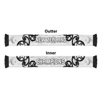 New Zealand WC2026 White Soccer Scarf Silver Fern