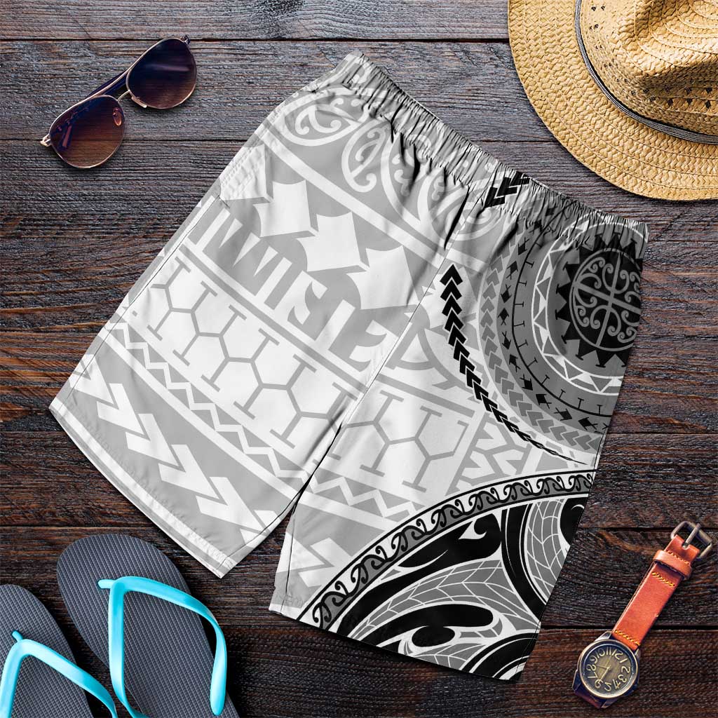 New Zealand White Maori Koru Simple Style Shorts for Men