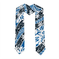 Ninamu Tahiti Tiare Monstera Graduation Stole Polynesian Pattern Curve Style LT01 - Polynesian Pride
