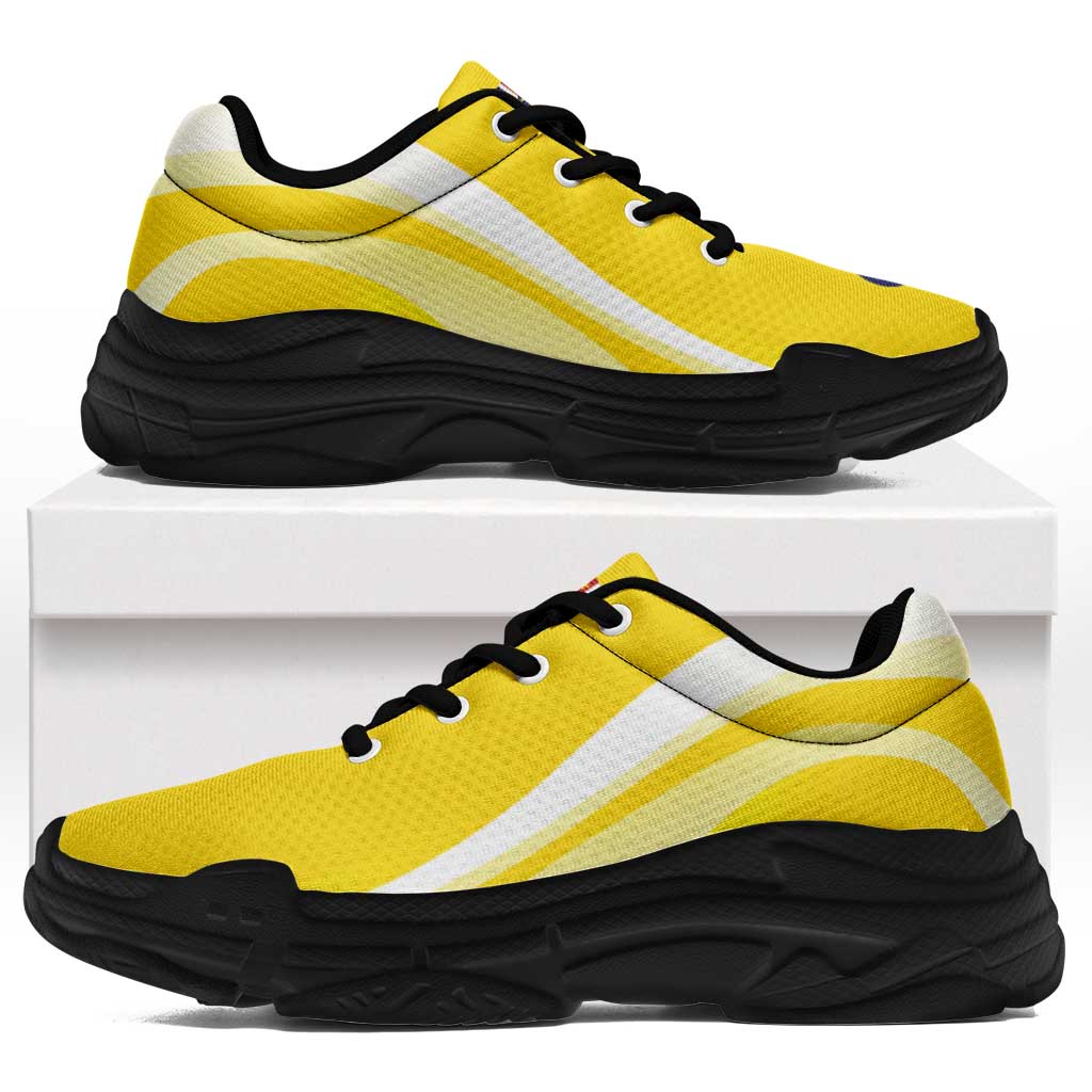 Niue The Rock Chunky Sneakers Flag-Inspired Curve Style