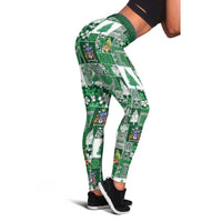 Norfolk Island Meri Krismas Leggings Pacific Patchwork Xmas Vibes LT9 - Polynesian Pride