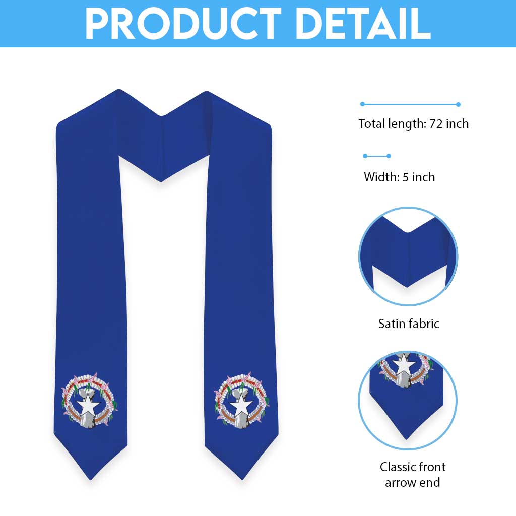 Northern Mariana Islands Graduation Stole Flag Style LT05 - Polynesian Pride