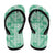 Omaomao Aloha Hawaii Flip Flops Plumeria Lei With Palaka Motif - Polynesian Pride