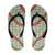 Omaomao Aloha Hawaii Flip Flops Rosebud Lei With Palaka Motif - Polynesian Pride