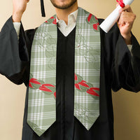 Omaomao Aloha Hawaii Graduation Stole Rosebud Lei With Palaka Motif - Polynesian Pride