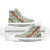 Omaomao Aloha Hawaii High Top Shoes Rosebud Lei With Palaka Motif - Polynesian Pride