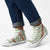 Omaomao Aloha Hawaii High Top Shoes Rosebud Lei With Palaka Motif - Polynesian Pride