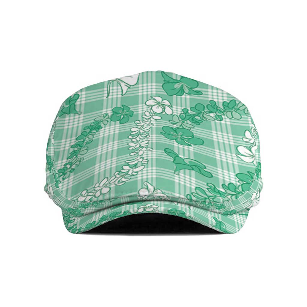 Omaomao Aloha Hawaii Jeff Hat Plumeria Lei With Palaka Motif - Polynesian Pride
