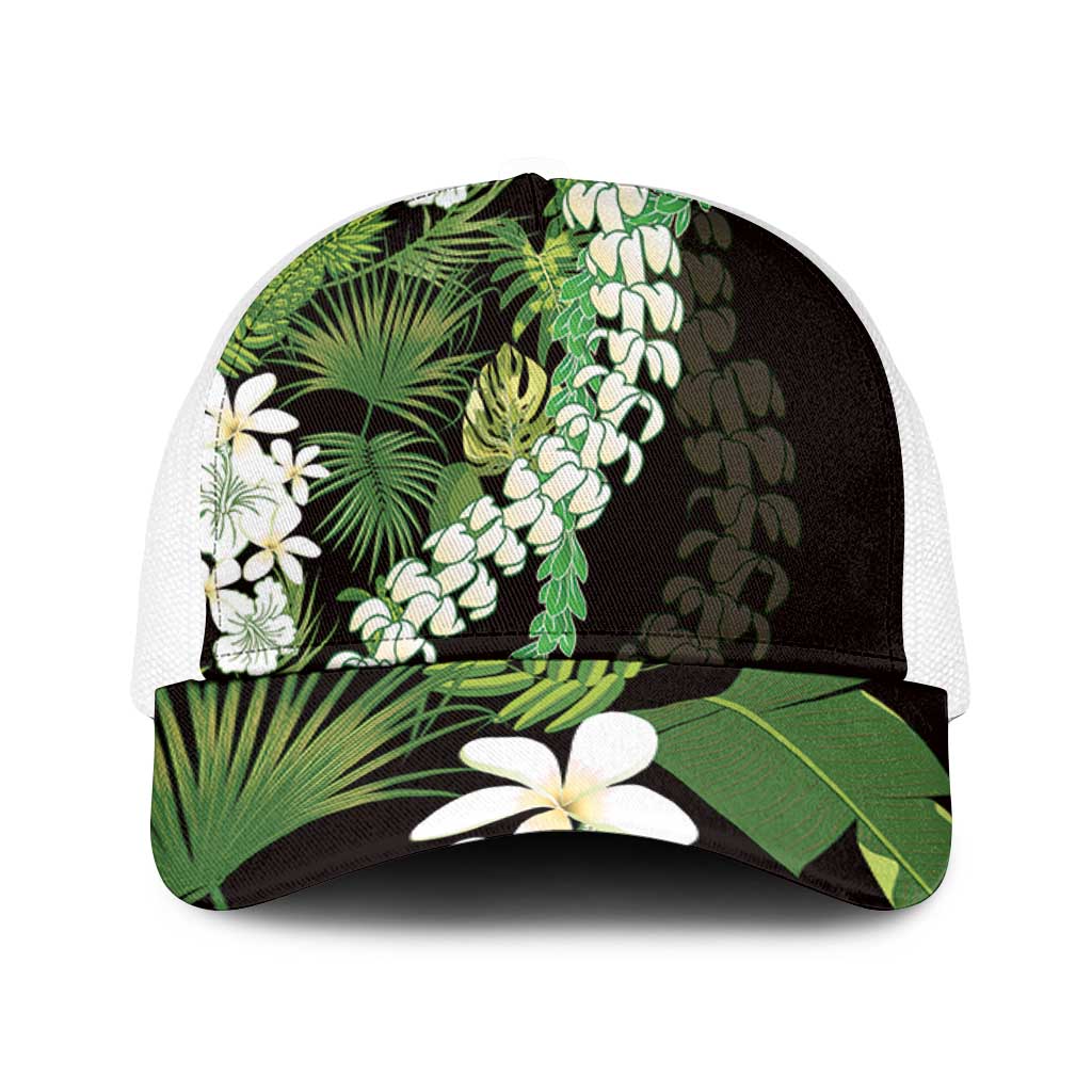 Omaomao Aloha Hawaii Lei Baseball Net Cap Tropical Flowers Elegant Vibe - Polynesian Pride