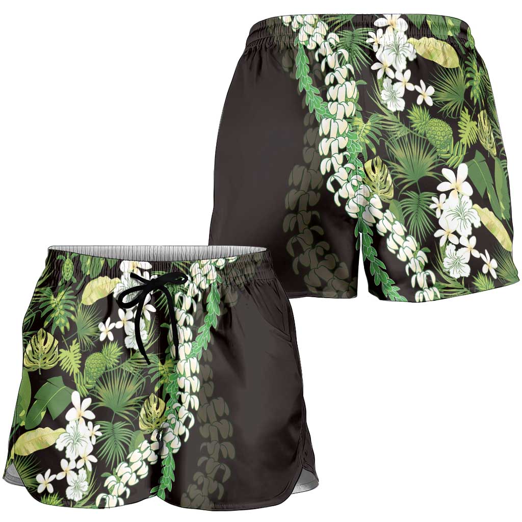 Omaomao Aloha Hawaii Lei Shorts for Women Tropical Flowers Elegant Vibe - Polynesian Pride