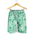 Omaomao Aloha Hawaii Shorts for Men Plumeria Lei With Palaka Motif - Polynesian Pride