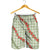 Omaomao Aloha Hawaii Shorts for Men Rosebud Lei With Palaka Motif - Polynesian Pride
