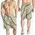 Omaomao Aloha Hawaii Shorts for Men Rosebud Lei With Palaka Motif - Polynesian Pride