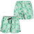Omaomao Aloha Hawaii Shorts for Women Plumeria Lei With Palaka Motif - Polynesian Pride