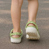 Omaomao Hawaii Breadfruit Palaka Motifs Clogs Shoes