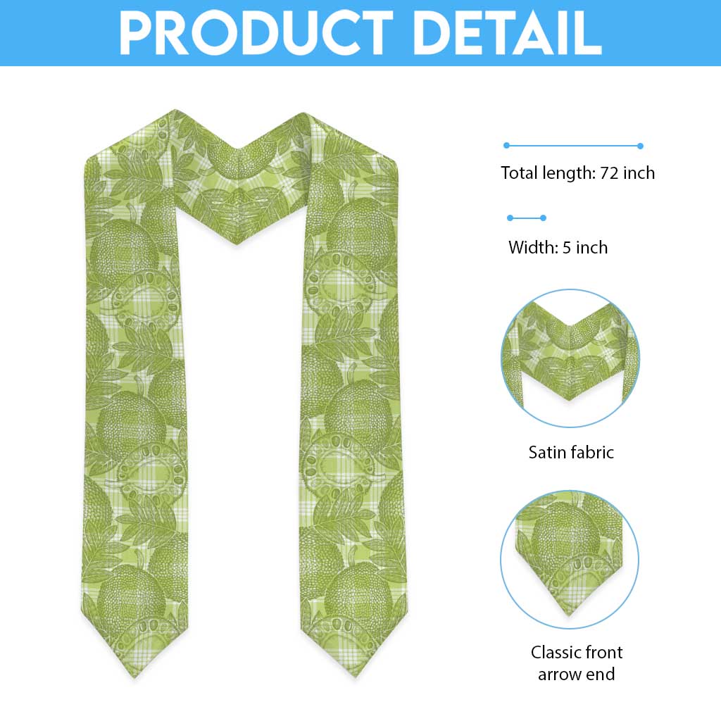 Omaomao Hawaii Breadfruit Palaka Motifs Graduation Stole