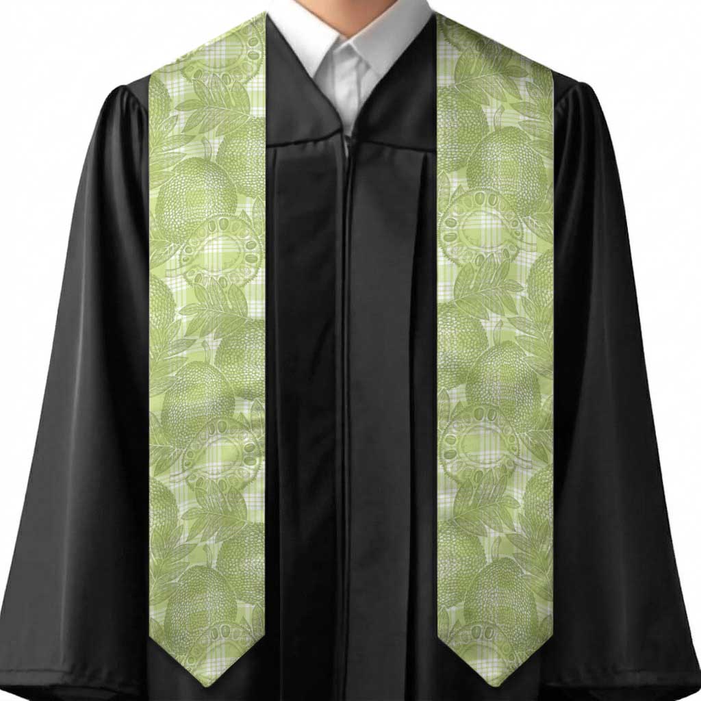 Omaomao Hawaii Breadfruit Palaka Motifs Graduation Stole