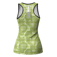Omaomao Hawaii Breadfruit Palaka Motifs Hollow Tank Top