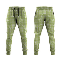Omaomao Hawaii Breadfruit Palaka Motifs Jogger Pants