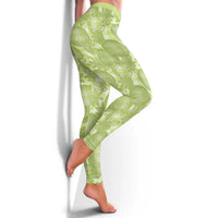 Omaomao Hawaii Breadfruit Palaka Motifs Leggings