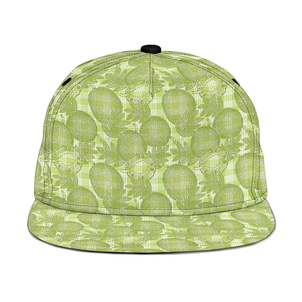 Omaomao Hawaii Breadfruit Palaka Motifs Snapback Cap