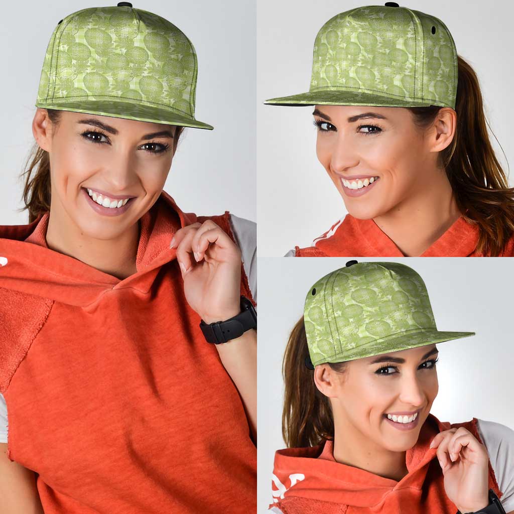 Omaomao Hawaii Breadfruit Palaka Motifs Snapback Cap