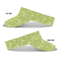 Omaomao Hawaii Breadfruit Palaka Motifs Sun Visor Cap