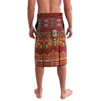 Oxblood Batik Papua-inspired Pattern Lavalava - Polynesian Pride
